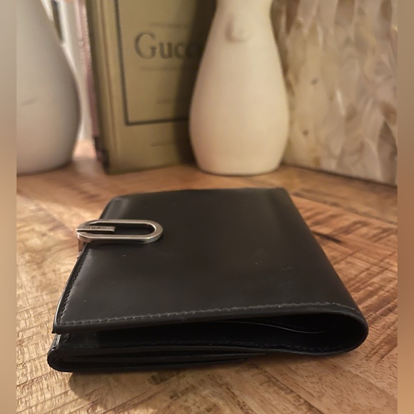 GUCCI Leather Compact Wallet Black - Picture 3 of 11